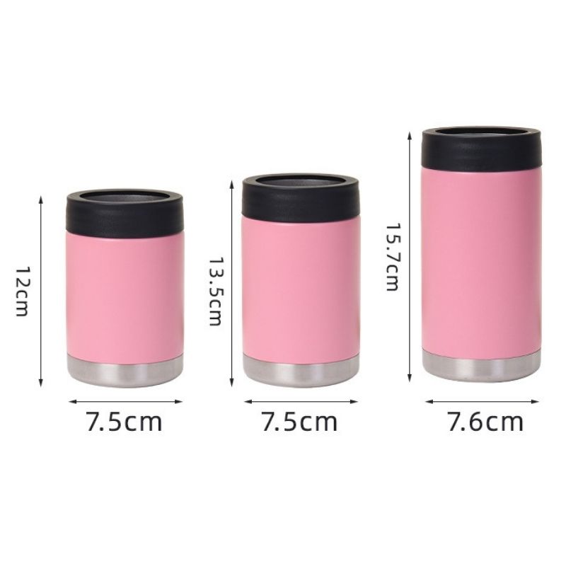 12oz 14oz 16oz can cooler size chart – width and height