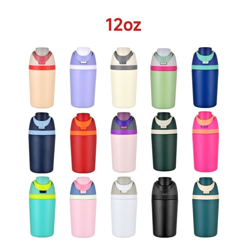 12oz insulated water bottles – custom colors bulk