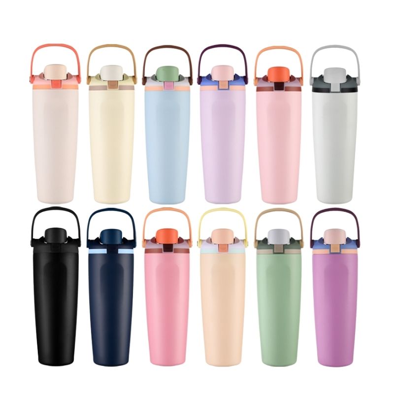 32oz & 40oz insulated water bottles – multi-color dual-sip design for bulk custom