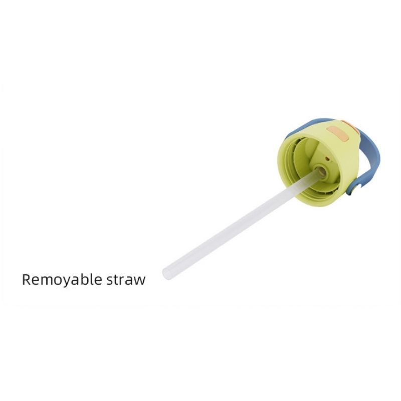 Detachable push-button straw lid detail