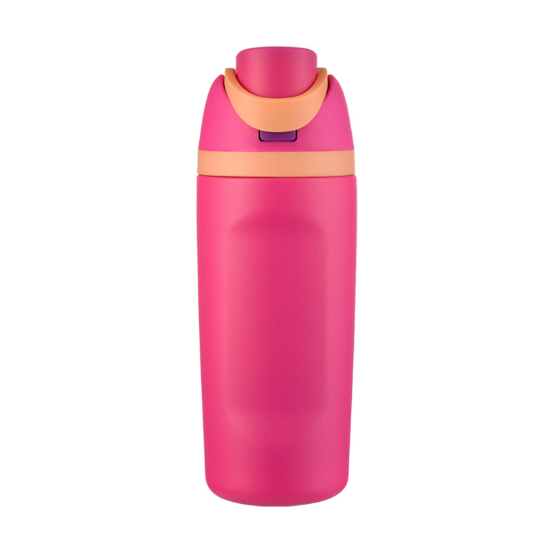 Pink insulated water bottle – custom logo