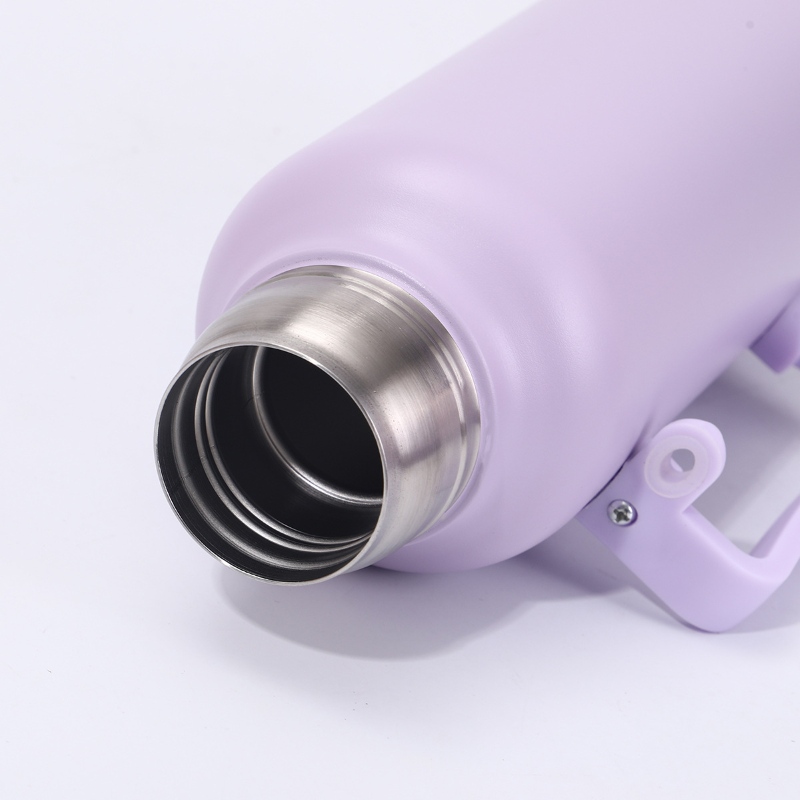 Water jug mouth opening detail with straw filter