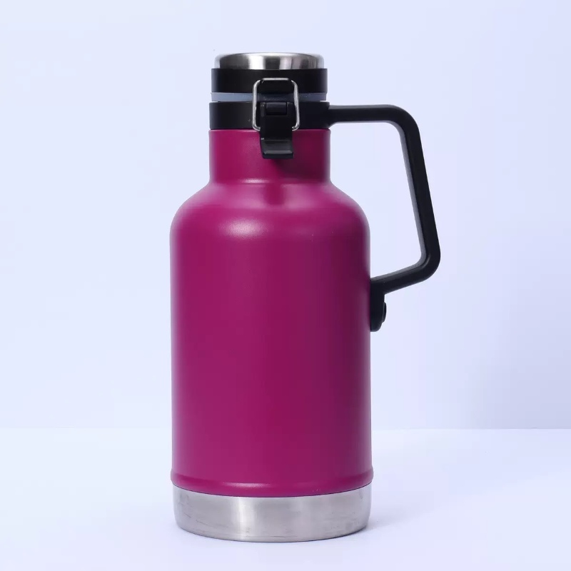 rose red stainless steel beer growler