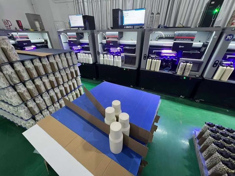 OEM factory UV printing line for custom stainless steel bottle branding