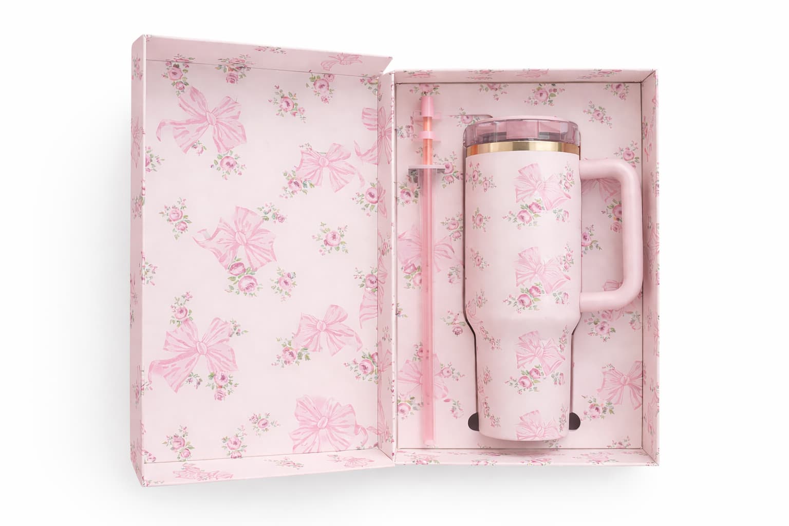 Custom gift set packaging with foam insert for stainless steel insulated bottles