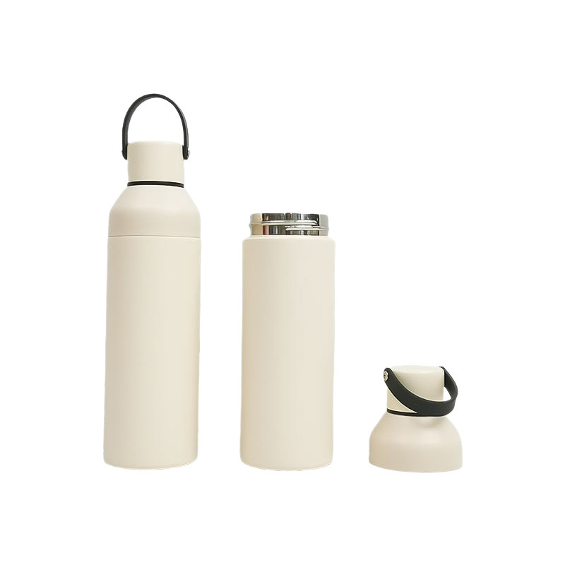 Exploded view screw lid, detachable cup section, and bottle body