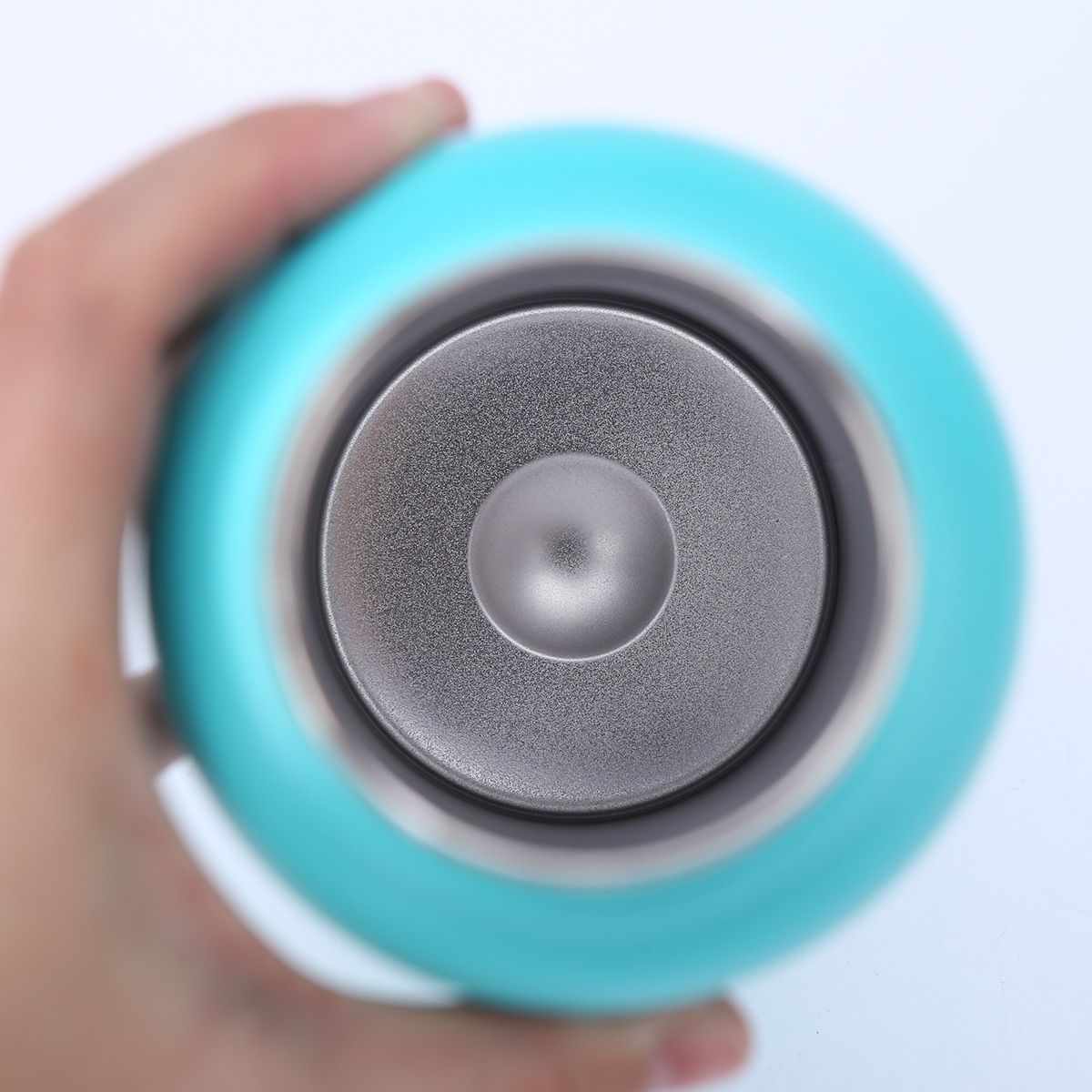 Top view of bottle interior base