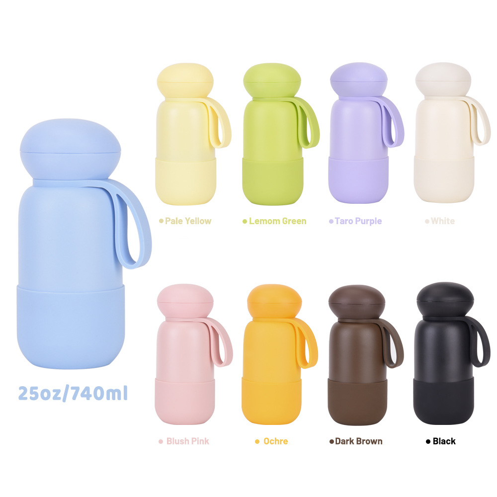 color options of dome lid insulated bottle 25oz