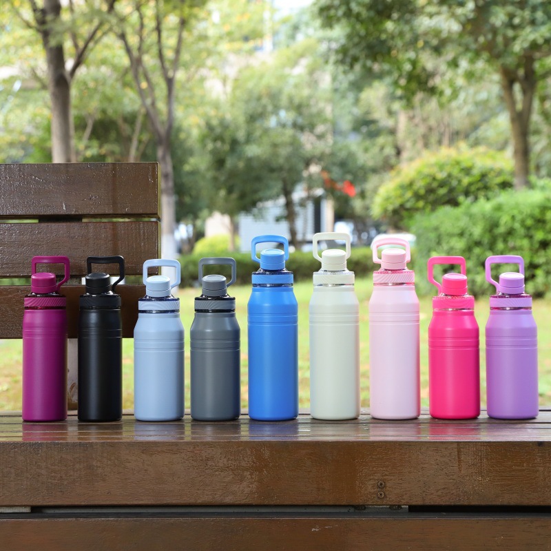 multiple color stainless steel insulated bottles lineup