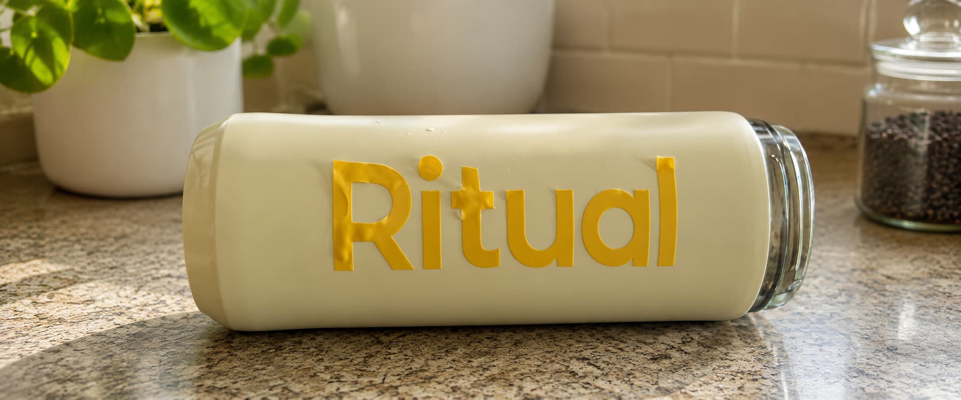 Custom stainless steel bottle with peeling logo after dishwasher washing
